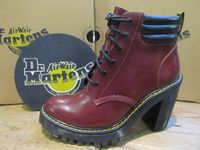 Dr Martens Persephone Shiraz Red Oxblood Leather Heel Lace Up Ladies Shoe