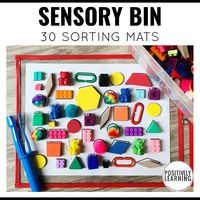 Here are 30 sensory play sorting mats! Simply print and add the play mats to an independent center, fine motor center, early finishers, and even a calm down corner!