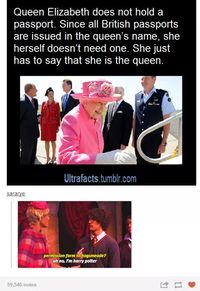 This is funny in so many ways. The queen is actually kinda wearing an umbridge outfit