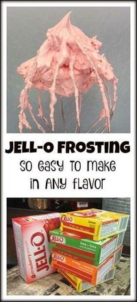 Jello Frosting- can use ANY flavor!