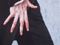 Yes, it's *his* hand from *the* scene. A print of the painting of the moment Mr Darcy flexes his hand in the 2005 version of Pride and Prejudice. There is a 1/2 inch white border in the event you'd like to frame it!