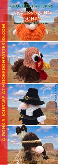 Thanksgiving crochet patterns from HookedOnPatterns.com FREE Thanksgiving Crochet Patterns. This will take you to the blog to read all about it!