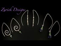 DIY Jewelry- Fancy Ear Wires- Three Different Easy Styles - YouTube