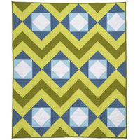 GO! Qube 12" Peaks and Valleys Throw Quilt Pattern |AccuQuilt|