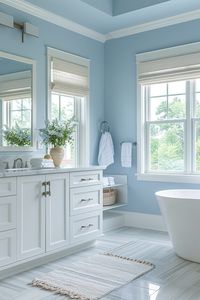 29 Captivating Blue Bathroom Decor Ideas for a Serene Ambiance 3