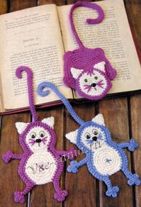 FREE tutorial - Cats bookmarks