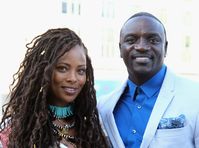 - LOS ANGELES, CA - JUNE 24: TV personality Eva Marcille (L) and singer Akon attend the BET International "Sounds of Africa" exhibit grand opening and 24th international nominee reception during the 2016 BET Experience at The Grammy Museum on June 24, 2016 in Los Angeles, California. (Photo by Leon Bennett/BET/Getty Images for BET)