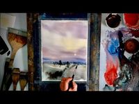 How to Paint Evening Light with Watercolour - YouTube