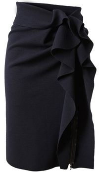 A twist on the black pencil skirt.