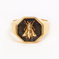 THE SALE IS ONLY FOR A VERY LIMITED TIME! A beautiful bee signet ring, brought to you by Danelian Jewelry. *real images of the ring, taken by us* Material: 18K Gold Plated (Sterling Silver 925) Face Size: 16x16mm *All signet rings are hallmarked on the back for certification* - We offer FREE Worldwide DHL & FedEx Shipping! - Branded DanelianJewelry Gift Box with each order! My customer service is available 7 days a week. Leave us your message, and we will get back to you within a little time. ✔️