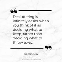 (@artistofintention) on Instagram: “Decluttering is so freeing. When thinking of it as deciding what to keep, it almost becomes a game.…”