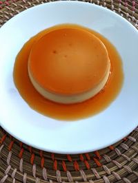 Eggless Creme Caramel Custard / Flan