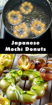 Learn how to make the best Mochi donuts ever! They are my version of famous pon de ring from Mister Donut in Japan, these are the easier, healthier and so delicious version! #donuts