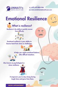 What is resilience? Resilience is the strength to quickly recover from life’s challenges. 🌟 Emotional resilience is the ability to bounce back from stress, helping you regain balance after tough situations.  Here’s why it matters: ✨ It keeps you strong during difficult times. ✨ It empowers personal growth from every challenge. ✨ Also known as psychological or stress resilience, it’s the key to staying positive and moving forward!  Ready to build your resilience? We're here to guide you on this journey of emotional strength and growth. 🌸