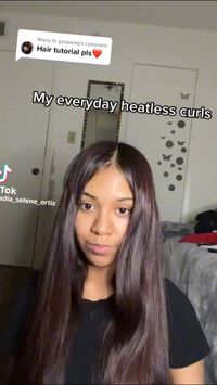 #hair #hairstyles #hairstyletutorial #curls #curlyhairstyle #curlyhairstyle #curlyhairhacks #heatlesscurlsovernight #overnightcurls #heatless #beautyhack overnight hair curls hairstyle with socks #glowup