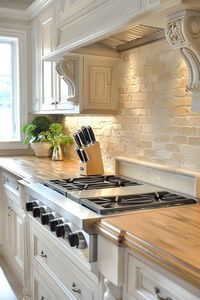 40 Stunning Ideas for Backsplash With Butcher Block Countertop