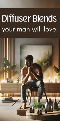 Your man will love essential oils, too. Try some of these essential oils for men using masculine scents in DIY aftershave, cologne, shampoo, soap, and scrub. #doterra #youngliving #men #diy #manlyessentialoils Summer diffuser blends for men.