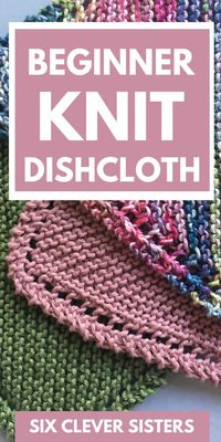 Looking for an easy knit dishcloth pattern? This is easy to make and great for beginners! So, if you're just learning or need a simple knitting pattern, check this out. These handmade knit dishcloths make great Christmas gifts, too! #knit #knitting #tutorial #giftideas #pattern #freepattern #yarn #howto #handmade #Christmas