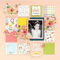 Echo Park - Little Dreamer Girl Collection - 12 x 12 Cardstock Stickers - Elements