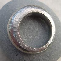 chunky hammered ring