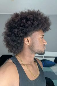 #afrohair #afromullet #lildark #afro #lightskins