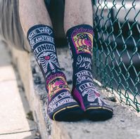 Attention music lovers! Rock your favorite style with Blondie x MERGE4 socks. Comfortable and iconic, these socks are a must-have for every fan. #MusicSocks #Blondie #MERGE4Socks #DurableFashion