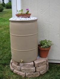 15+ Easy DIY Rain Barrel Stand Ideas - Everyday Old House