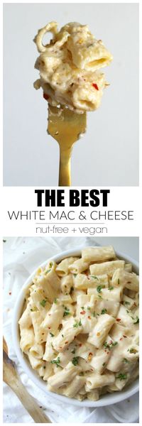 Creamy and comforting - this is hands down the Best Vegan White Mac and Cheese | ThisSavoryVegan.com