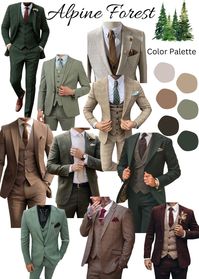 Alpine Forest wedding guest mens outfits