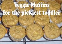 Veggie muffins for your picky toddler! These are delicious! Use more banana instead of yogurt and coconut oil instead of butter for dairy free.