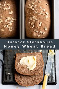 Skip the restaurant, and make your own! This Outback Steakhouse Copycat Honey Wheat Bread recipe lets you make the famous bread at home!