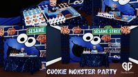 Cookie Monster Party Set | Gawdly Games on Patreon