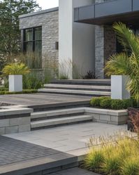 Gives your front yard a lift with a product selection that spans from classic to modern with our wide selection of stone steps!