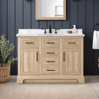 Perfectly at home in traditional settings, the Doveton single vanity by Home Decorators Collection is where style meets function. An excellent choice for your main bathroom or guest washroom, its smartly