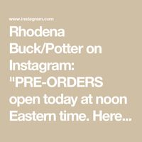 Rhodena Buck/Potter on Instagram: "PRE-ORDERS open today at noon Eastern time. Here are a few of the mugs offerred. 

 ☕️How it works: 
Go to the website. You will see the mugs and tumblers available for preorder. Add to your cart and purchase. I will start working on your orders on Monday. 
Preorders take 5-7 weeks. 
Your order will ship when it's complete. 
I will post on IG as I go along so you can keep updated on the progress of the orders. 

There are 13 items available for preorder. They are limited to 10 of each item. (That would be five sets each of the tumblers since they are sold in sets of two.) Now is a great time to order sets--if you want a set of four or more--buying sets is hard to do during a typical website restock. 

Happy shopping!  And, buy Christmas gifts now🎄. It wi