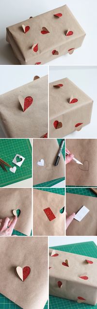 2 Cute & Simple Valentine's Day gift wrapping ideas