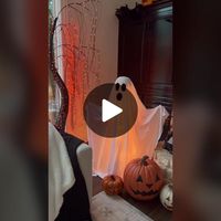 Lit Ghost (with arms!)👻 Try this easy update to give your ghosts a li... | Halloween Decor 2023 | TikTok