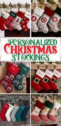 The best personalized christmas stockings ideas for your christmas stocking holder.