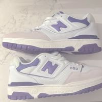 New Balance 550 White Purple Sneakers Size 11. Never Worn. No Original Box. New With Tags