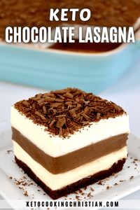 Keto Chocolate Lasagna