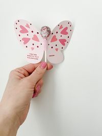 Kids Classroom Valentine: Butterfly Valentine Lollipop - Etsy