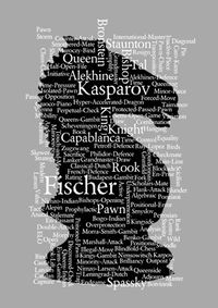 Chess Art Print  Knight Piece with chess words & by DotsandDaisy, £6.99