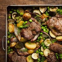 Lamb Steak Tray Bake