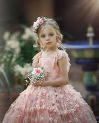 Lovely Green Cap Sleeves A-line Flower Girl Dresses With Appliques | Fashionpara