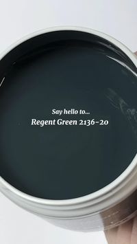 Is it black? Is it green? Watch this paint pour of Regent Green 2136-20 from our Color Trends 2024 palette.