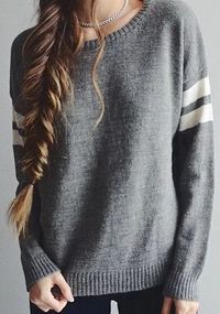 Classic Grey Knit Sweater