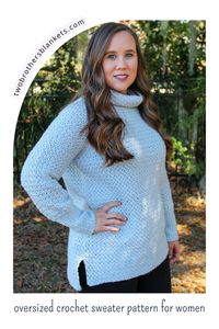 The Camellia Sweater is a high-low, tunic length, oversized crochet sweater with an optional cowl neckline and long sleeves. A perfect winter crochet sweater pattern! The crochet sweater pattern comes in women’s sizes XS to 5X and uses DK weight yarn. I also have a video tutorial for The Lemon Peel Crochet Stitch to make this easy crochet sweater pattern make even easier for you.