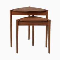 Retro Tripod Nesting Side Tables (18.5"–22.5") - Set of 2 | West Elm