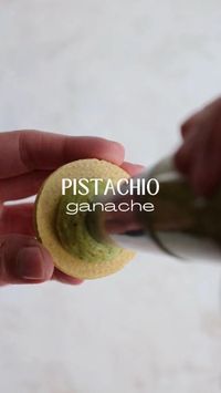 This pistachio ganache is creamy, decadent, and perfect for filling macarons, cupcakes, and cakes!