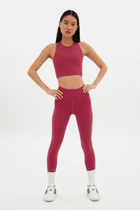 Pomegranate Compressive High-Rise Legging — Girlfriend Collective